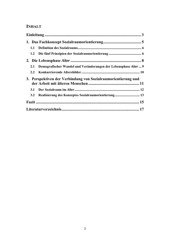 Das Fachkonzept Sozialraumorientierung Als Eine Perspektive Für Die ...