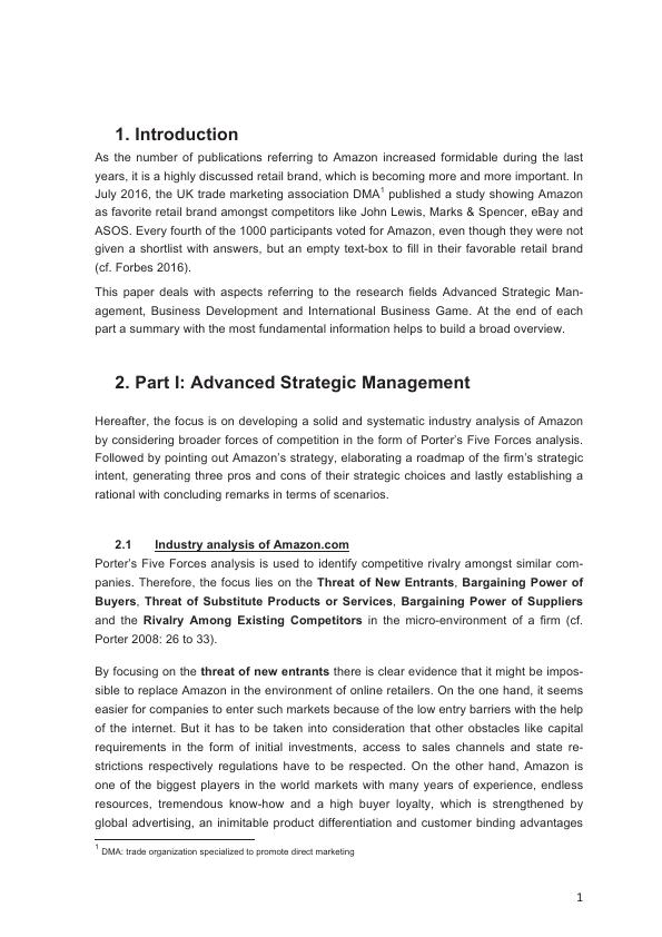 Management Case Study Amazon. Analysis and Decision Making - GRIN | Grin