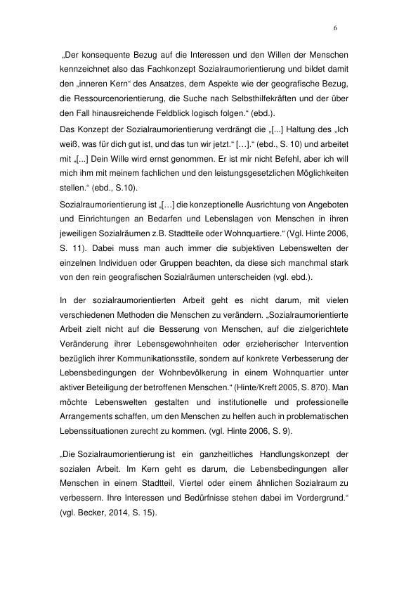 Das Konzept Der Sozialraumorientierung Mit Dem Schwerpunkt Der ...