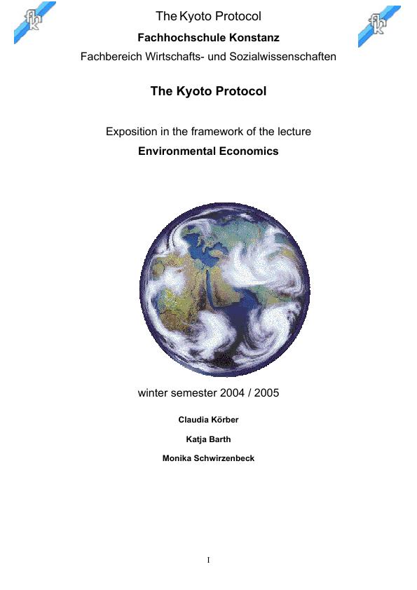 Kyoto protocol что это