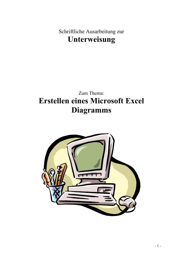 Titel: Erstellen eines Microsoft Excel-Diagramms (Unterweisung Mechatroniker / -in)