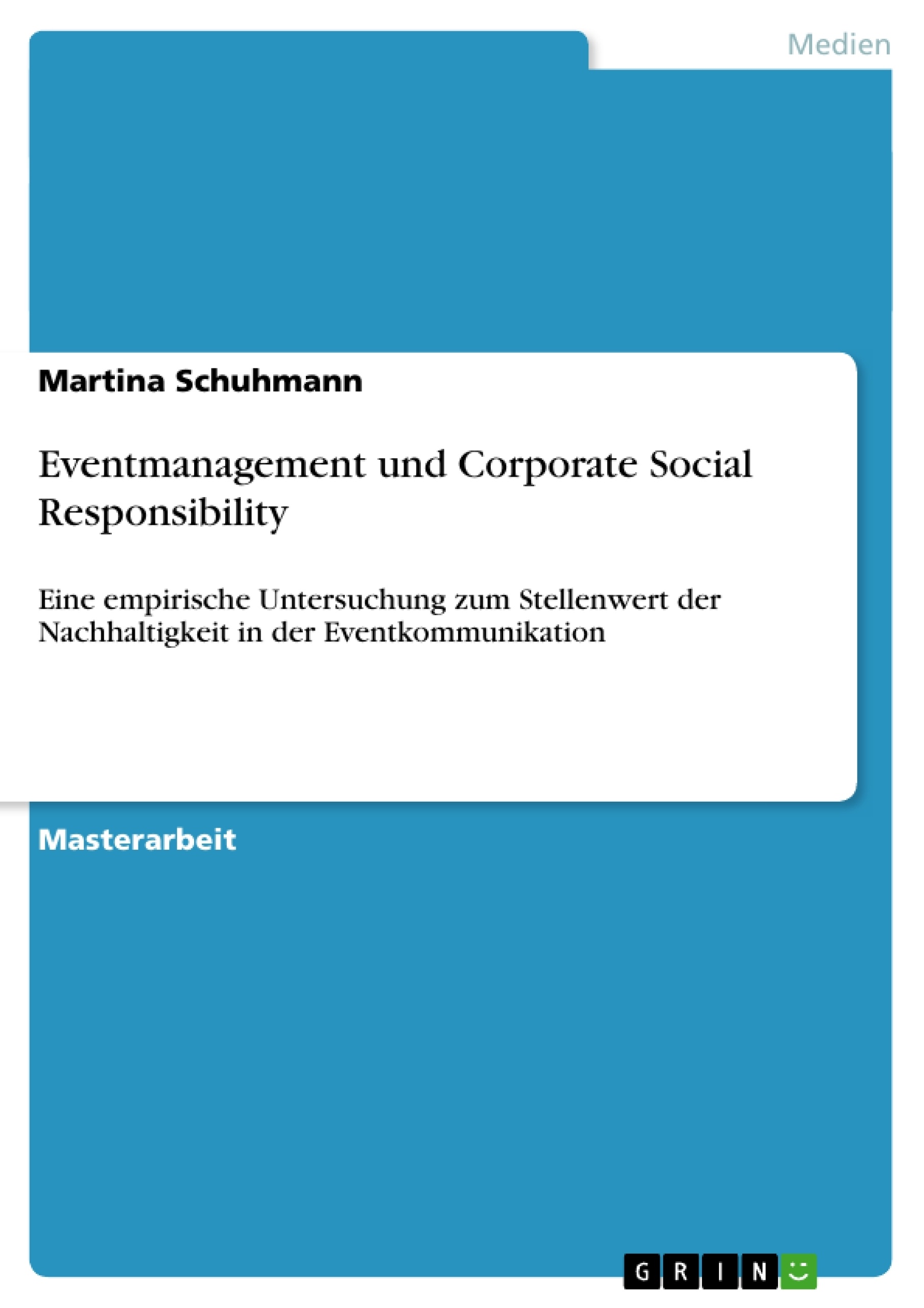 Titel: Eventmanagement und Corporate Social Responsibility