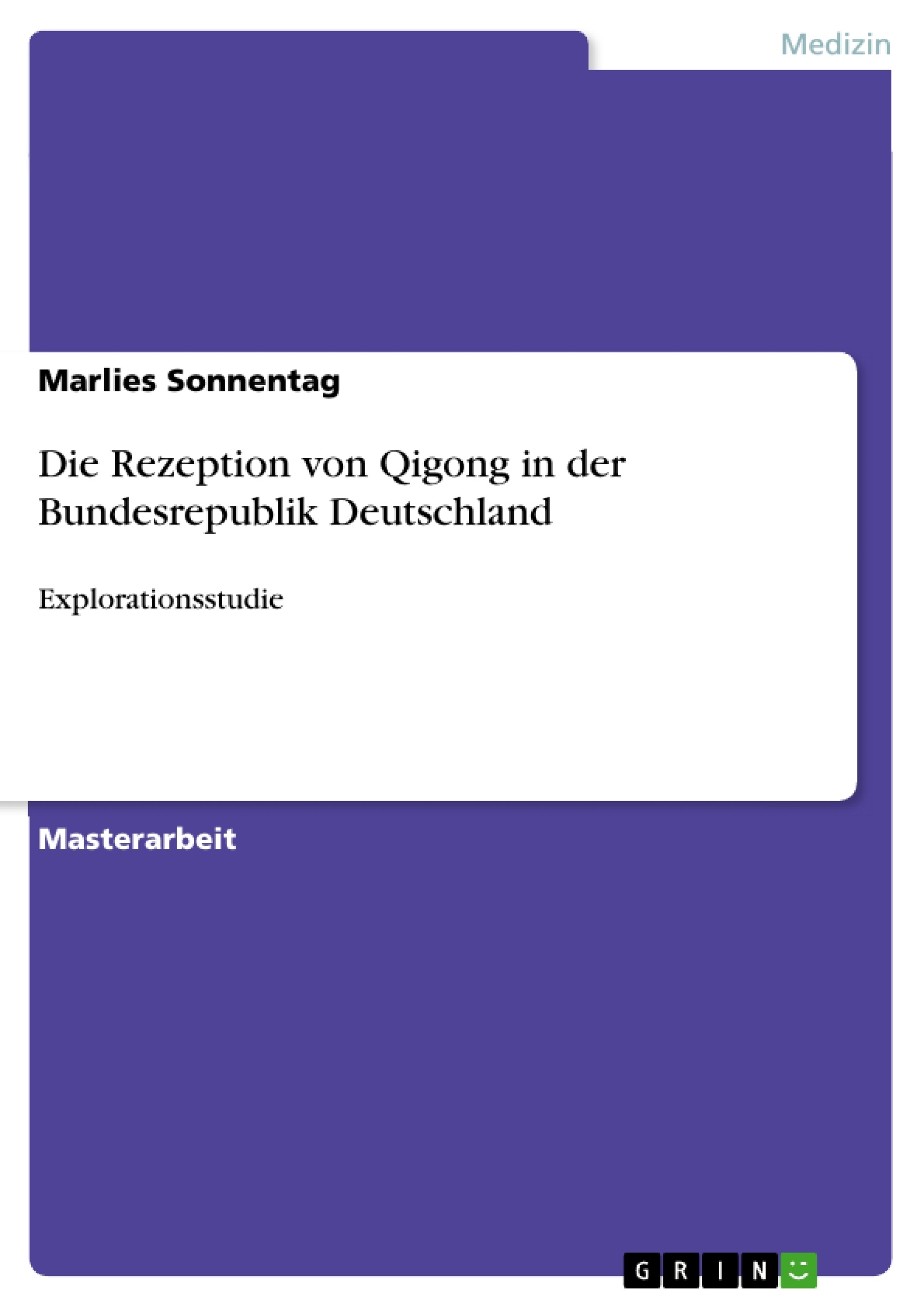Título: Die Rezeption von Qigong in der Bundesrepublik Deutschland