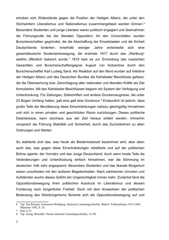 Literatur des Vormärz. Heinrich Heine "Die schlesischen Weber" - GRIN