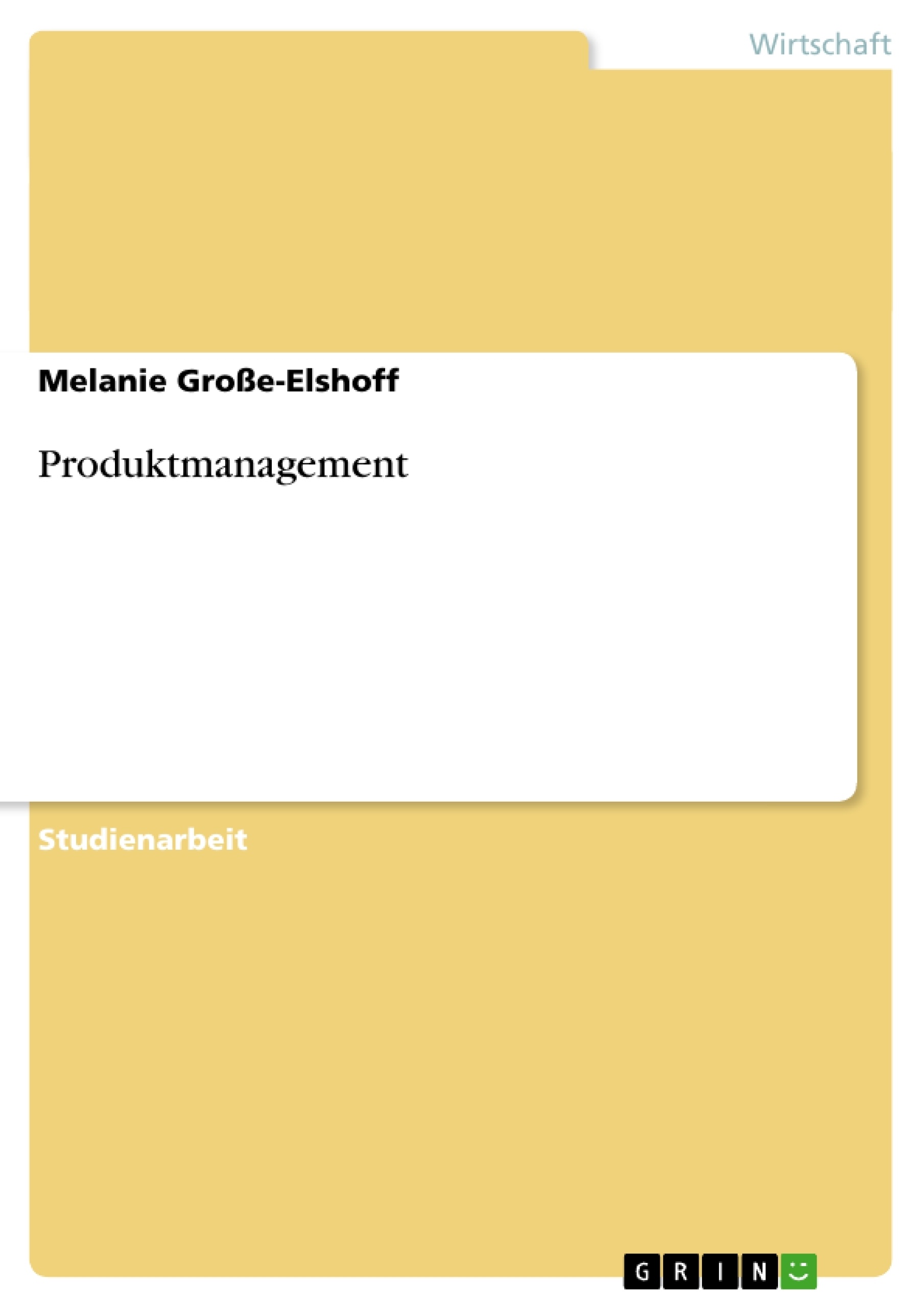 Title: Produktmanagement