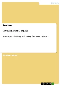 Titel: Creating Brand Equity