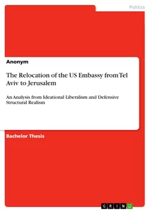 Title: The Relocation of the US Embassy from Tel Aviv to Jerusalem