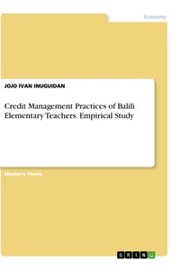 Title: Credit Management Practices of Balili Elementary Teachers. Empirical Study