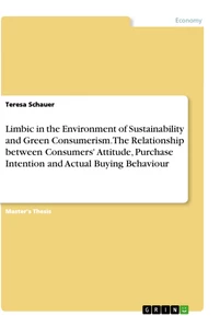 Titel: Limbic in the Environment of Sustainability and Green Consumerism. The Relationship between Consumers' Attitude, Purchase Intention and Actual Buying Behaviour