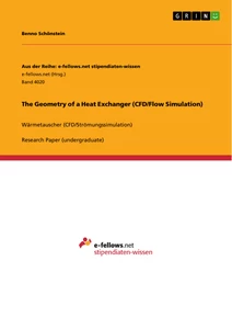 Titel: The Geometry of a Heat Exchanger (CFD/Flow Simulation)