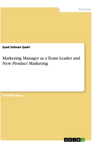 Title: Marketing Manager as a Team Leader and New Product Marketing
