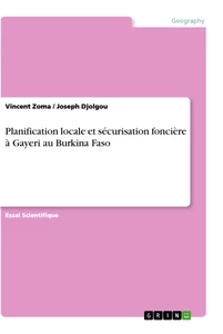 Title: Planification locale et sécurisation foncière à Gayeri au Burkina Faso