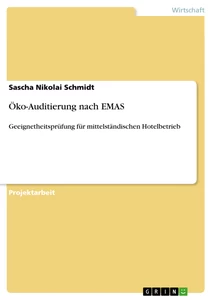 Titel: Öko-Auditierung nach EMAS