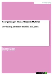 Title: Modelling extreme rainfall in Kenya