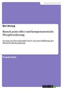 Title: Branch point effect und kompensatorische Phosphorylierung