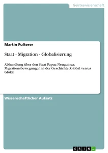 Title: Staat - Migration - Globalisierung