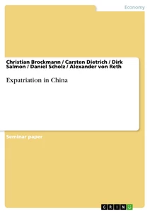 Titel: Expatriation in China