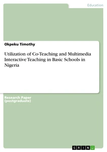 Utilization of Co-Teaching and Multimedia Interactive Teaching in Basic Schools in Nigeria