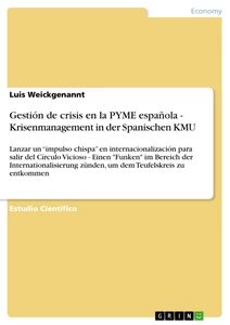 Título: Gestión de crisis en la PYME española - Krisenmanagement in der Spanischen KMU