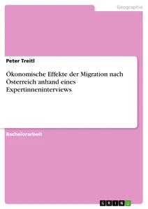 Ökonomische Effekte der Migration nach Österreich anhand eines Expertinneninterviews