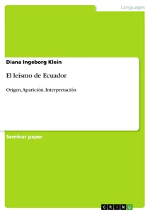 Titel: El leísmo de Ecuador