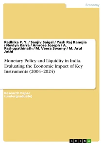 Monetary Policy and Liquidity in India. Evaluating the Economic Impact of Key Instruments (2004–2024)