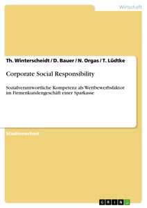 Titel: Corporate Social  Responsibility