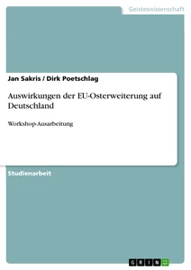 Titel: Auswirkungen der EU-Osterweiterung auf Deutschland