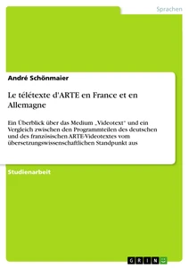Titre: Le télétexte d'ARTE en France et en Allemagne