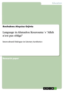 Title: Language in Ahmadou Kourouma´s "Allah n’est pas obligé"