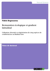 Titre: Restauration écologique et gradient latitudinal