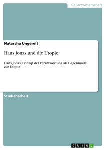 Título: Hans Jonas und die Utopie 