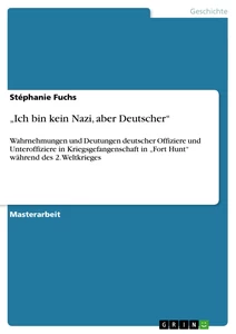 Titel: „Ich bin kein Nazi, aber Deutscher“
