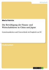 Titel: Die Bewältigung der Finanz- und Wirtschaftskrise in China und Japan