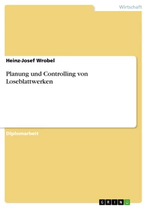 Title: Planung und Controlling von Loseblattwerken