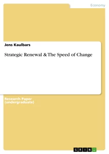 Titel: Strategic Renewal & The Speed of Change