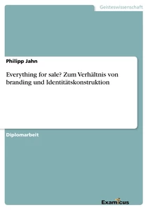Title: Everything for sale? 	Zum Verhältnis von branding und Identitätskonstruktion
