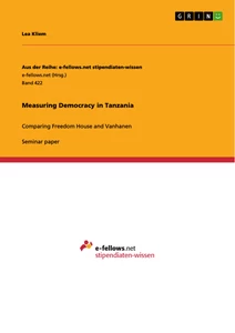 Title: Measuring Democracy in Tanzania