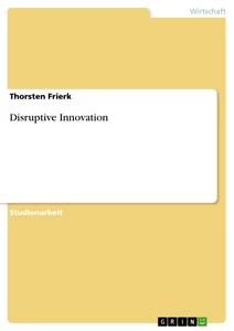Title: Disruptive Innovation 