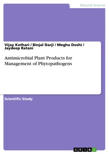 Title: Antimicrobial Plant Products for Management of Phytopathogens