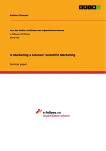Title: Is Marketing a Science? Scientific Marketing