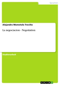 Titel: La negociacion - Negotiation