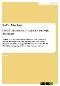 Titel: Global Information Systems for Strategic Advantage