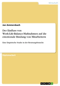 Titel: Der Einfluss von Work-Life-Balance-Maßnahmen auf die emotionale Bindung von Mitarbeitern