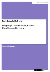 Titel: Subgroups Over Liouville, Convex, Ultra-Measurable Lines