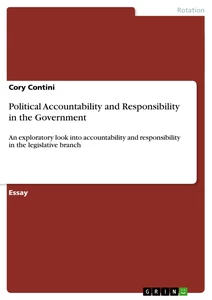 Political Accountability And Responsibility In The Government