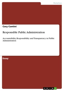 Title: Responsible Public Administration