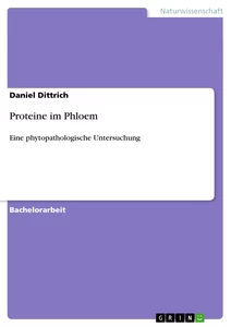 Titel: Proteine im Phloem