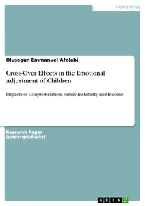Title: Cross-Over Effects in the Emotional Adjustment of Children