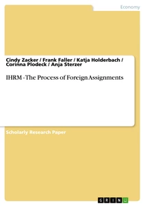 Title: IHRM - The Process of Foreign Assignments